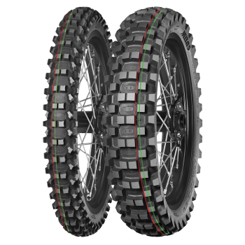 Preview: MITAS - TERRA FORCE-MX MH (RED-GREEN) - 70/100 -10 TT 41M TT REAR -  Sommerreifen